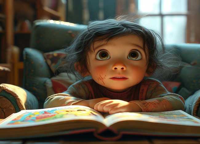 小朋友听故事简笔画、小朋友听故事的简笔画