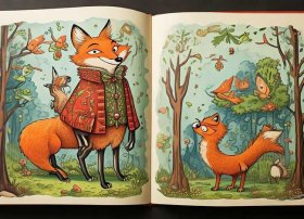 寓言故事简笔画画大全带颜色，寓言故事简笔画大全 色彩