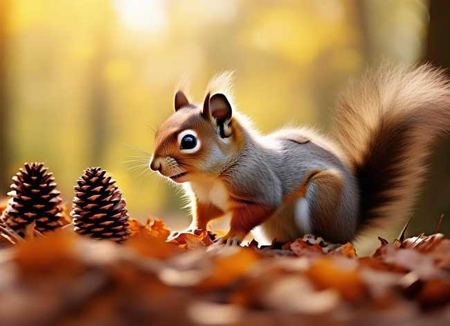 儿童故事小松鼠找松果 小松鼠找松果的故事