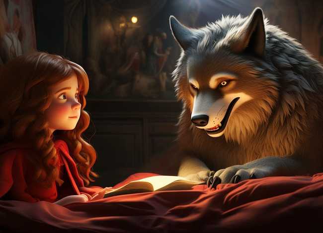 小红帽的故事睡前故事、大灰狼和小红帽的故事睡前故事