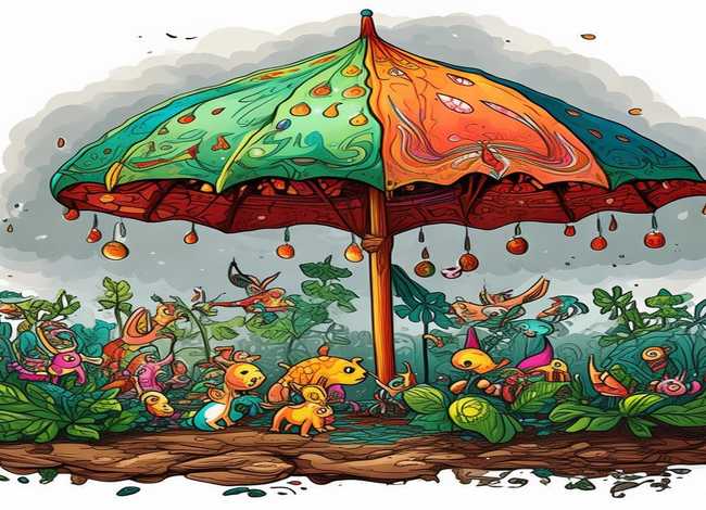 雨伞故事绘本 - 雨伞故事绘本可打印