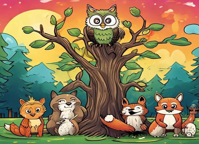 动物故事简笔画 - 动物故事简笔画有主题