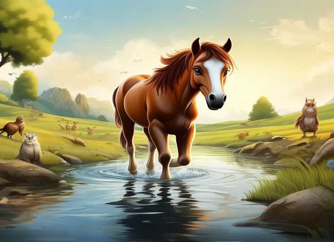 小马过河的小故事 小马过河的小故事图片 小马过河的小故事 小马过河的小故事图片