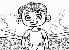 善良的小男孩儿童故事，善良的小男孩简笔画