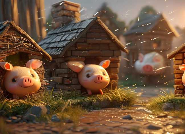 三只小猪儿歌睡前故事，三只小猪儿歌睡前故事视频