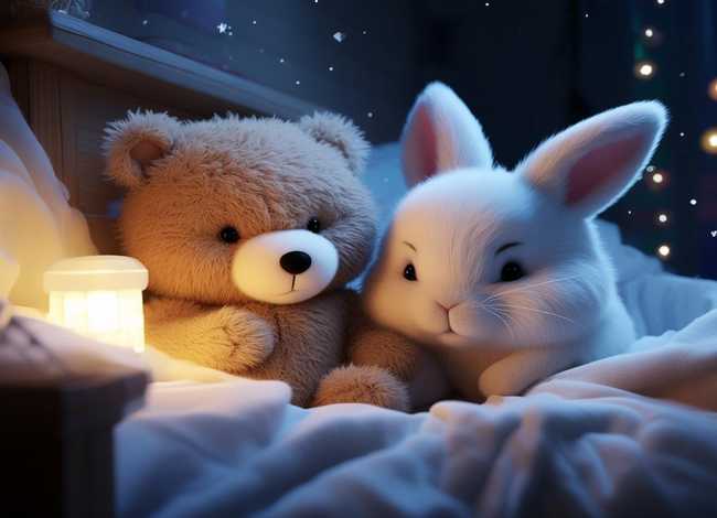 儿童故事视频小熊和小兔 睡前故事小熊和小兔子