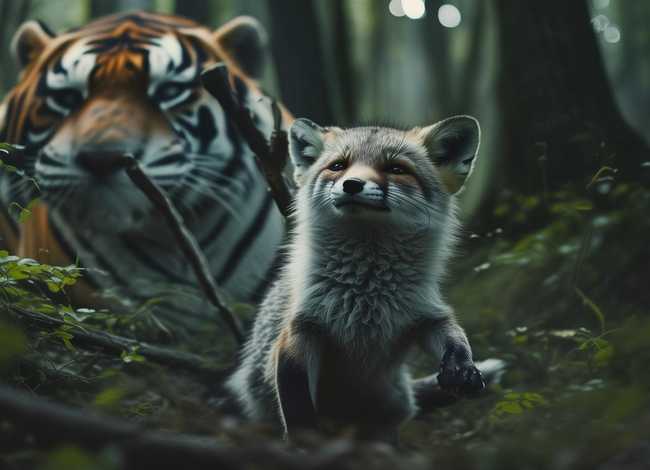 儿童故事狐假虎威完整版可打印，故事狐假虎威完整版文字