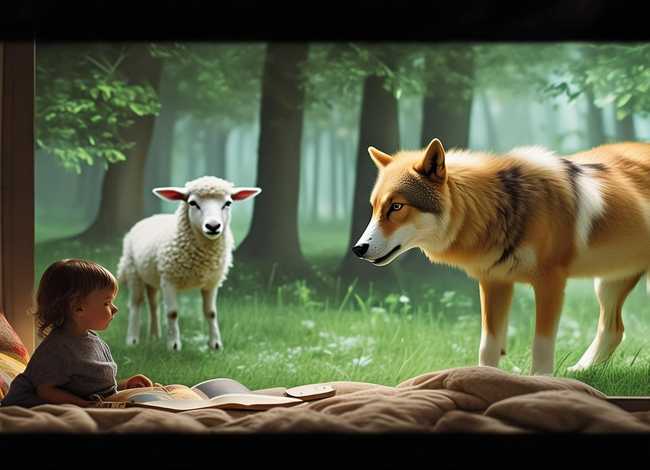 儿童睡前故事经典狼和小羊 - 幼儿故事在线听睡前狼和小羊