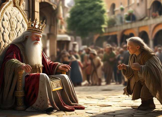 儿童故事国王与乞丐原文；国王与乞丐寓言故事