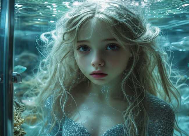 儿童美人鱼被关在笼子了、儿童美人鱼被关在笼子了吗