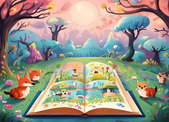 森林故事多儿童画、森林故事多绘画