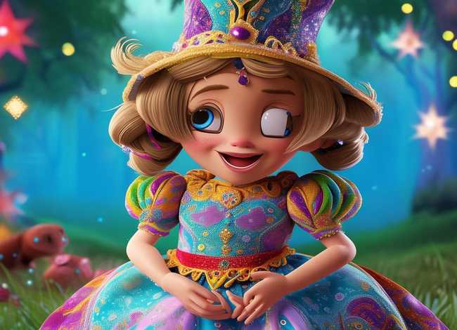 童话人物cosplay儿童女童 童话人物儿童画