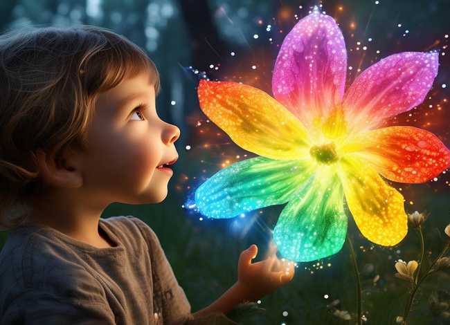 儿童故事七色花的故事、七色花的小故事