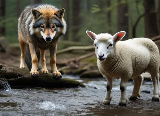 童话狼和小羊的故事 - 狼和小羊 的故事
