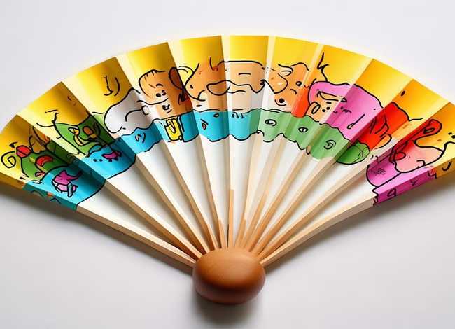 团扇画面儿童简笔画，团扇画面儿童简笔画图片