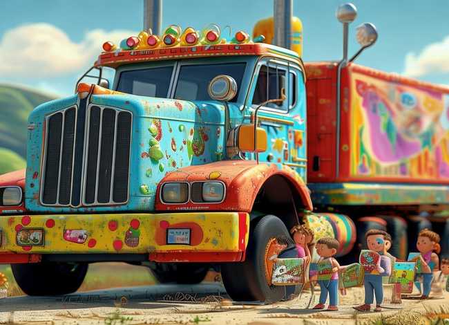 大卡车的故事儿童故事；大货车的故事幼儿故事