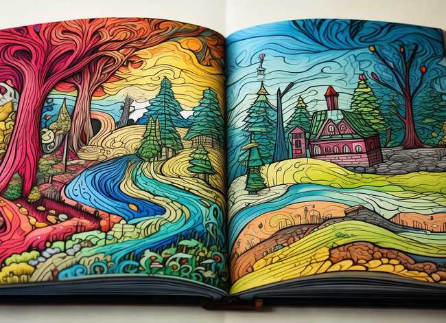 线描画故事 线描画故事手抄报图片