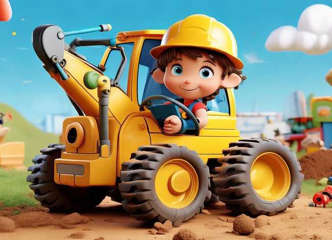 儿童挖土机故事绘本（挖土机的绘本故事）