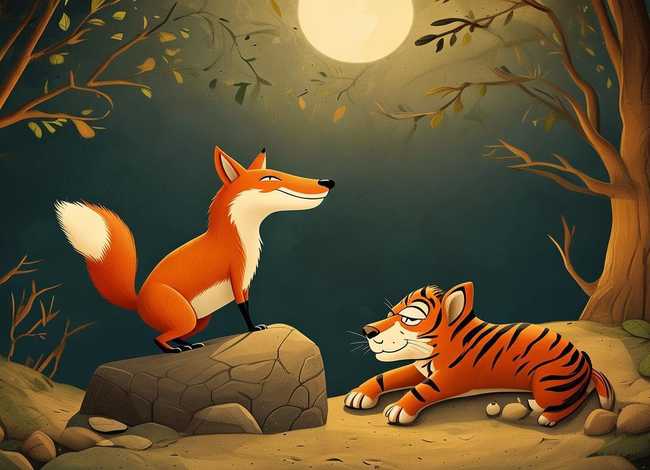 儿童故事睡前狐假虎威 - 睡前故事 狐假虎威