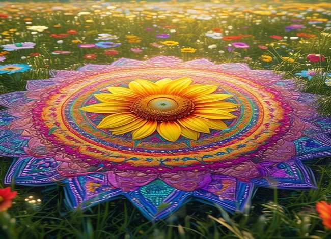 卢大英曼陀罗 - 曼陀罗大圆绘画 卢大英曼陀罗 - 曼陀罗大圆绘画