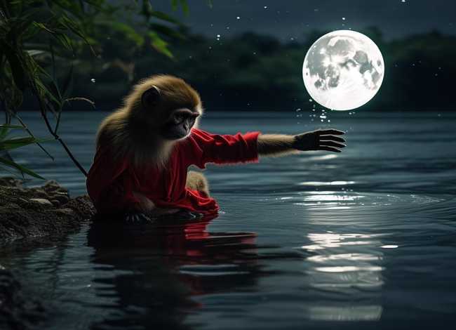 猴子捞月故事讲述；猴子捞月故事简述