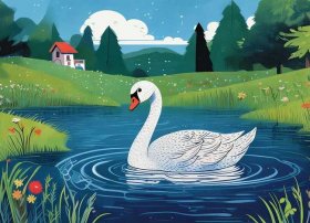 丑小鸭故事绘本完整图片10张；丑小鸭故事绘本完整图片10张内容