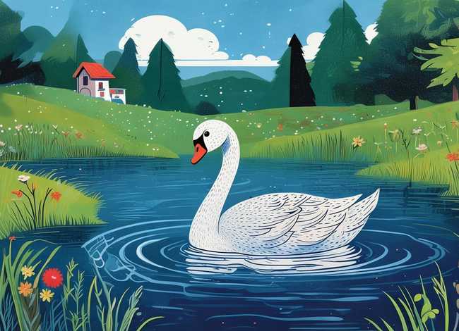 丑小鸭故事绘本完整图片10张；丑小鸭故事绘本完整图片10张内容