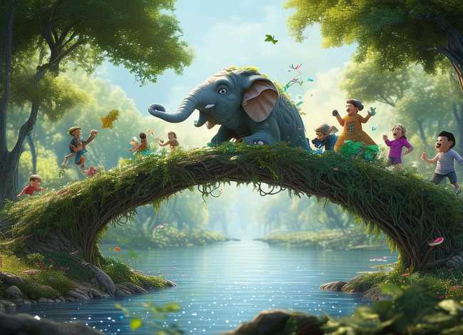 文德桥儿童故事；儿童故事象鼻桥