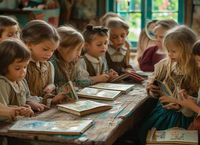 沂蒙红色故事儿童连环画（一幅沂蒙红色故事的画）