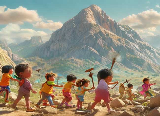 愚公移山的故事儿童版、愚公移山的故事少儿 愚公移山的故事儿童版、愚公移山的故事少儿