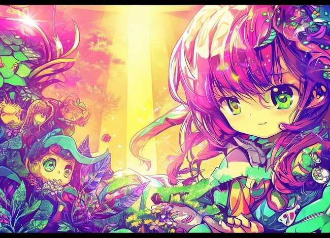 动漫小故事插画；动漫小故事插画素材