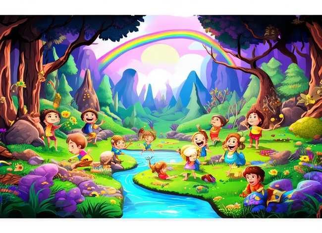 儿童故事连环画6幅图，幼儿故事连环画图片6张