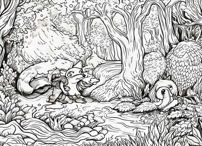 线描画绘本故事；线描画的绘本故事