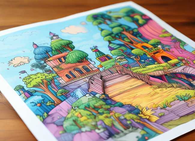 绘本故事绘画打印，绘本故事绘画打印模板