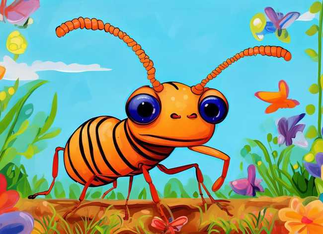 小蚂蚁完整儿童绘画 小蚂蚁完整儿童绘画图片