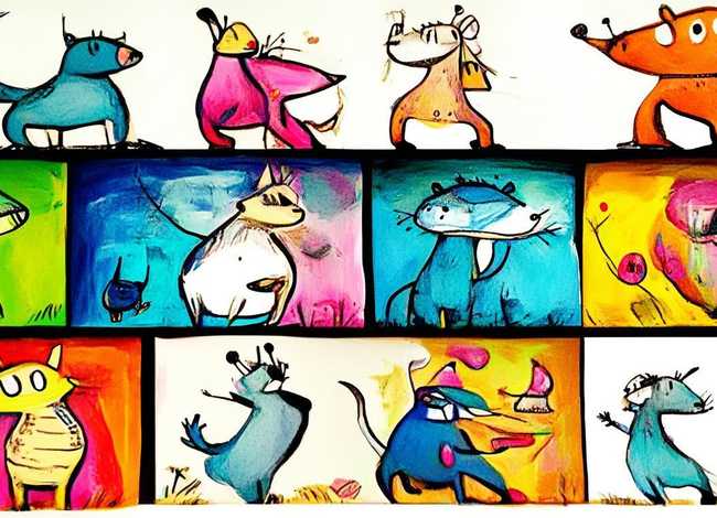 寓言故事儿童画大全简单 - 寓言故事简笔画画大全带颜色