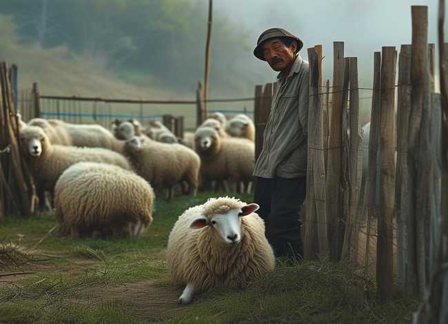 成语亡羊补牢图画和故事，亡羊补牢成语故事图片 配图