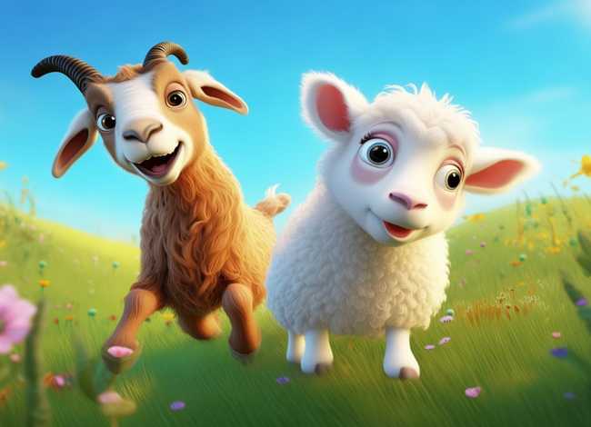 儿童故事山羊和绵羊（山羊和绵羊的故事视频）