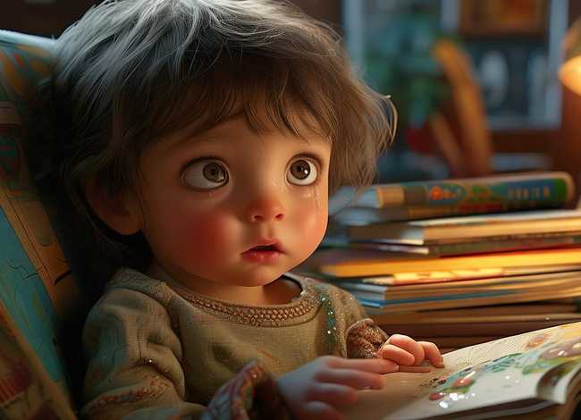 小朋友听绘本听哭了，小朋友听绘本听哭了的视频