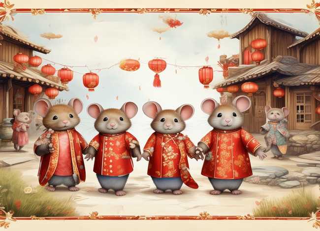 老鼠嫁女故事图片（老鼠嫁女故事图片手抄报）