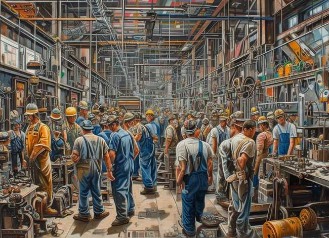 劳动故事绘画；劳动故事绘画模板