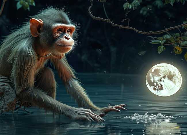 故事猴子捞月的故事(猴子捞月的故事全文) 故事猴子捞月的故事(猴子捞月的故事全文)