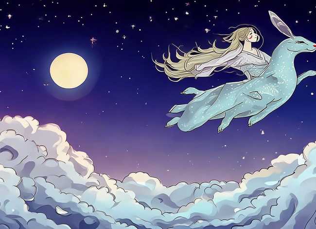 神话故事嫦娥奔月的手抄报 神话故事嫦娥奔月的手抄报图片