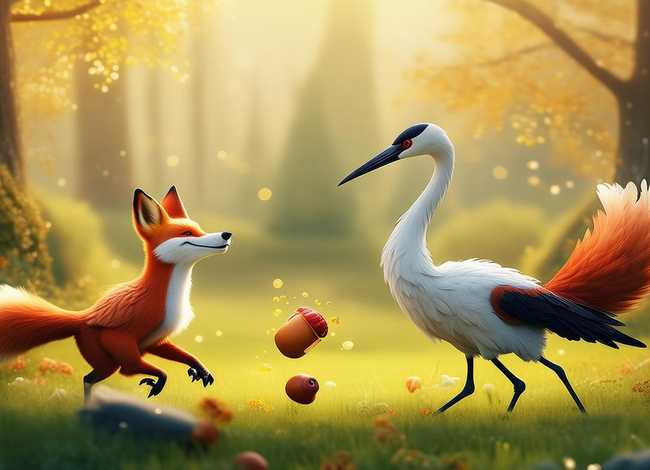 幼儿故事狐狸和仙鹤；幼儿故事狐狸和仙鹤视频