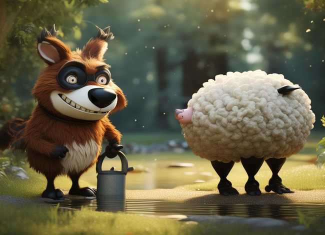 故事狼和小羊、故事狼和小羊串词怎么写的