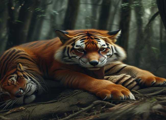 狐假虎威成语故事绘本 - 成语故事 狐假虎威