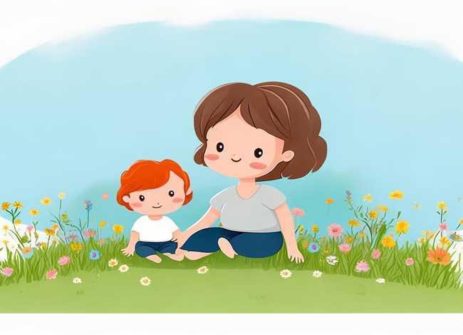 亲子故事绘画作品图片简单（亲子故事绘画作品图片简单又漂亮）