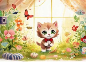 小猫的儿童故事文字 - 小猫的故事幼儿故事文字