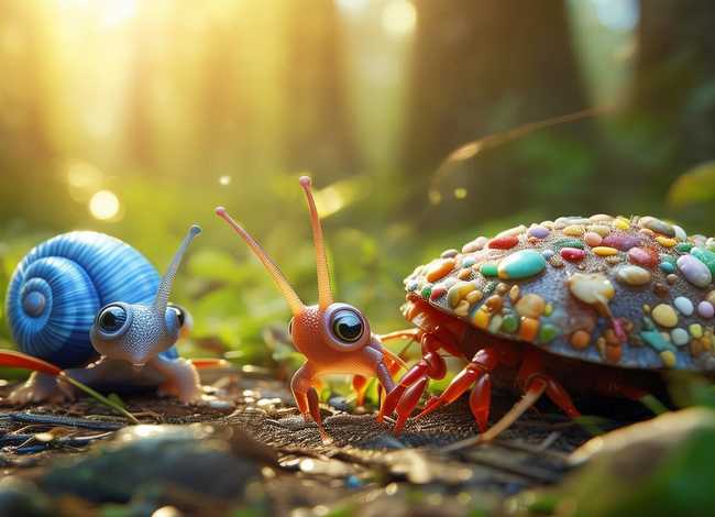 儿童故事蜗牛与寄居蟹、蜗牛与寄居蟹的故事二年级视频