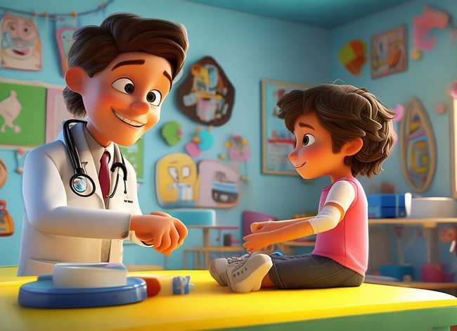 儿童游戏医生和病人 - 病人和医生的游戏